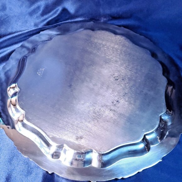 Vintage Community Plate- Silver-Plated Serving Tray – Sheffield Design - Picture 7 of 10